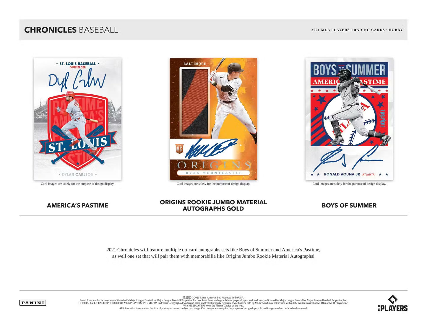 2021 Panini Chronicles Baseball Hobby Box