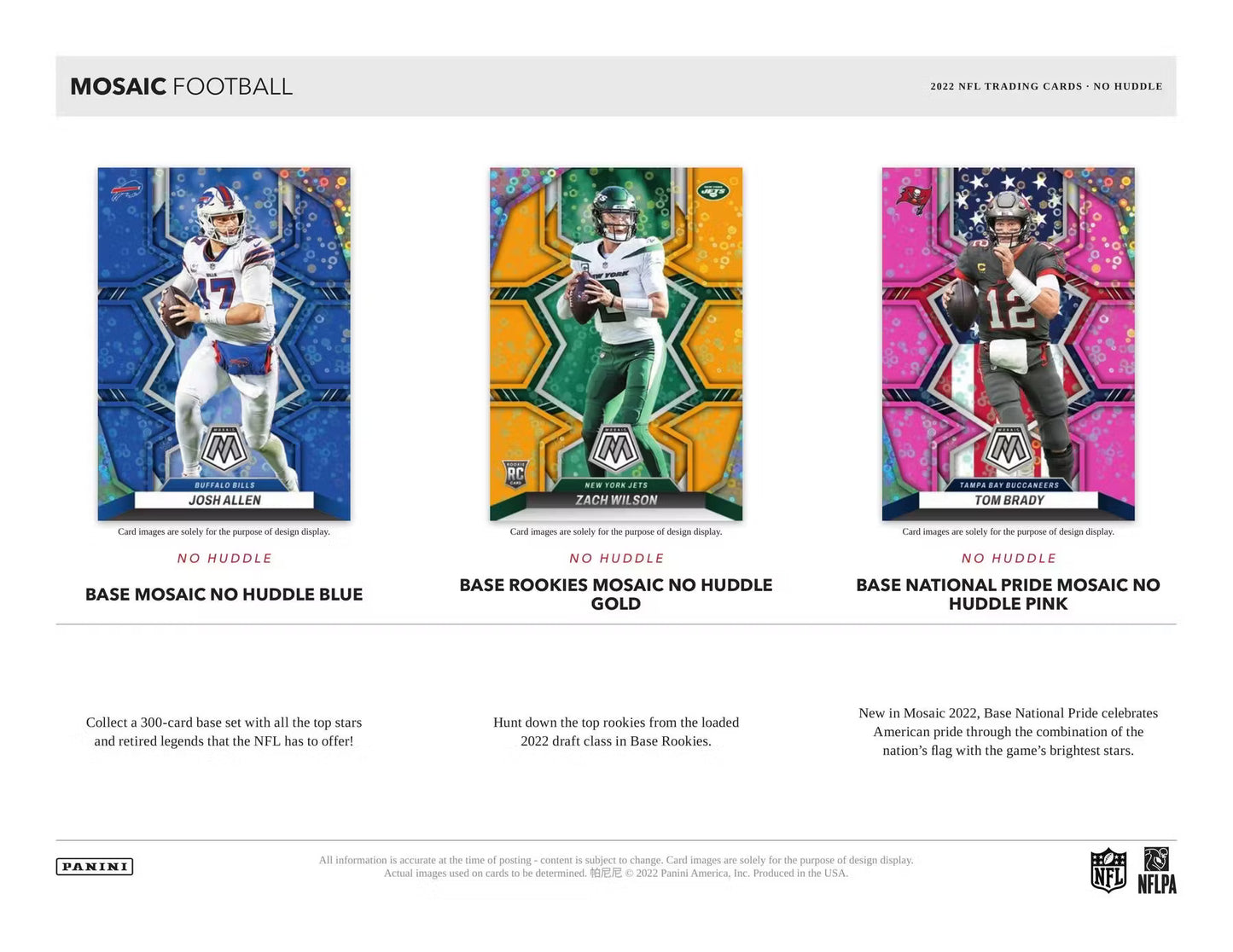 2022 Panini Mosaic No Huddle Football Box