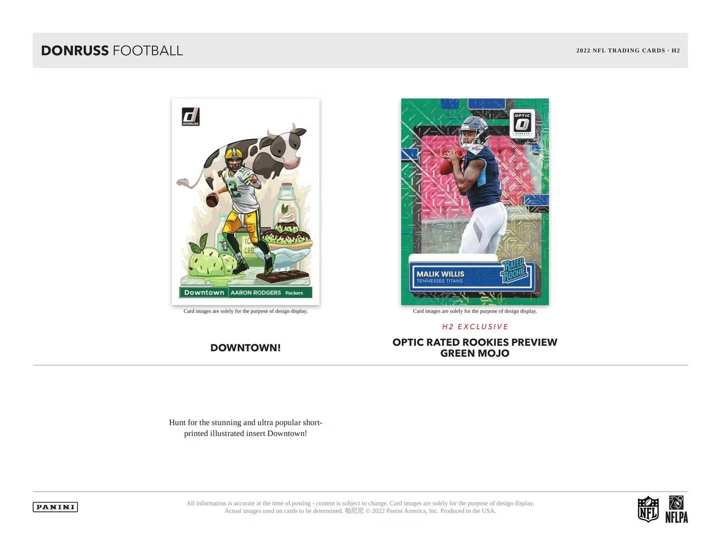 2022 Panini Donruss Football H2 Box