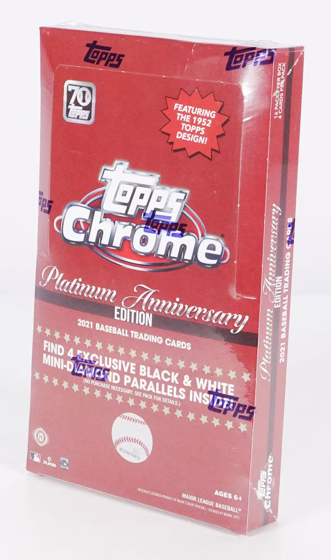 2021 Topps Chrome Platinum Anniversary Baseball Hobby Lite Box