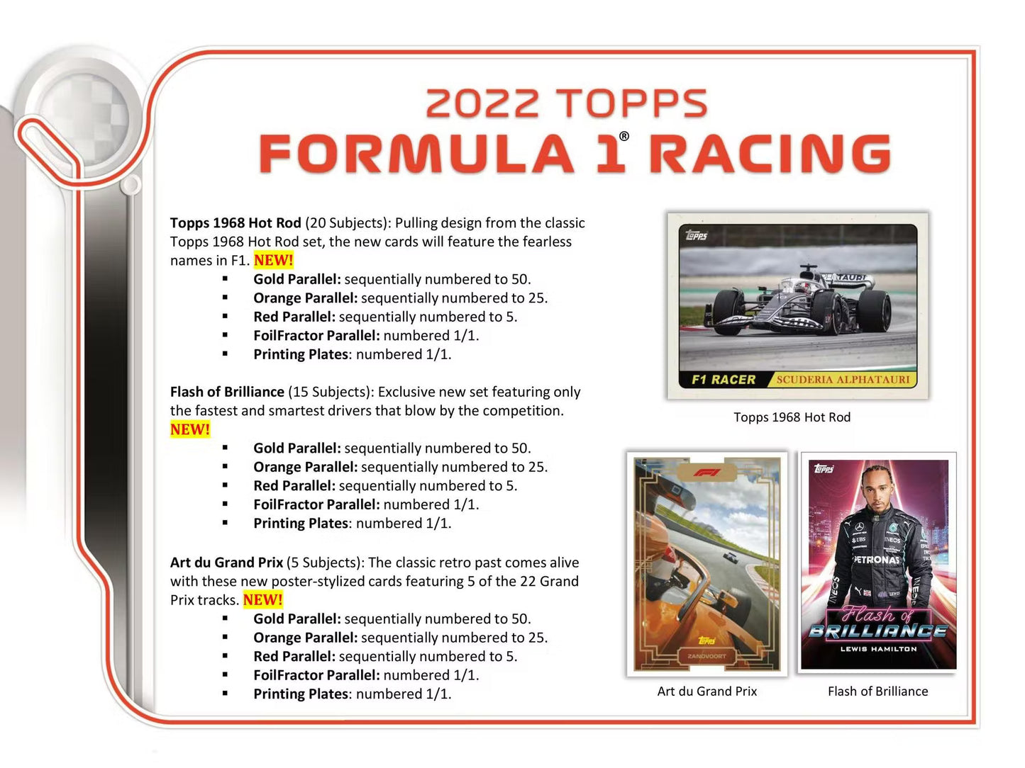 2022 Topps F1 Formula 1 Racing Hobby Box