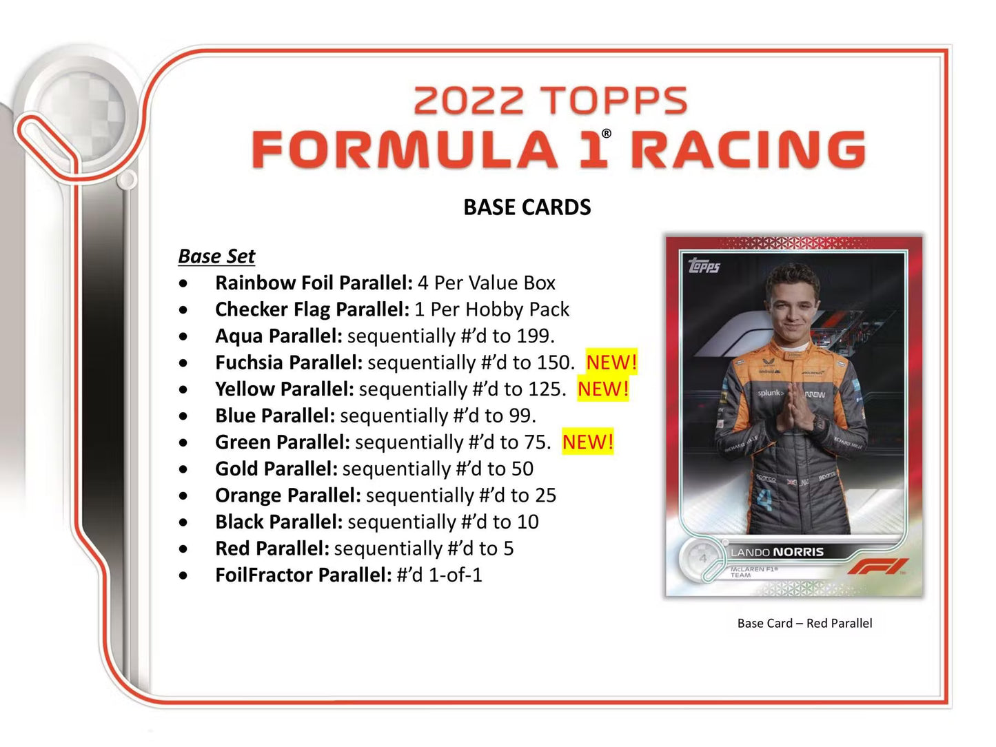 2022 Topps F1 Formula 1 Racing Hobby Box