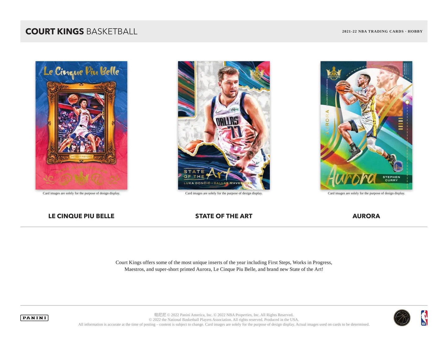2021/22 Panini Court Kings Basketball Hobby Box