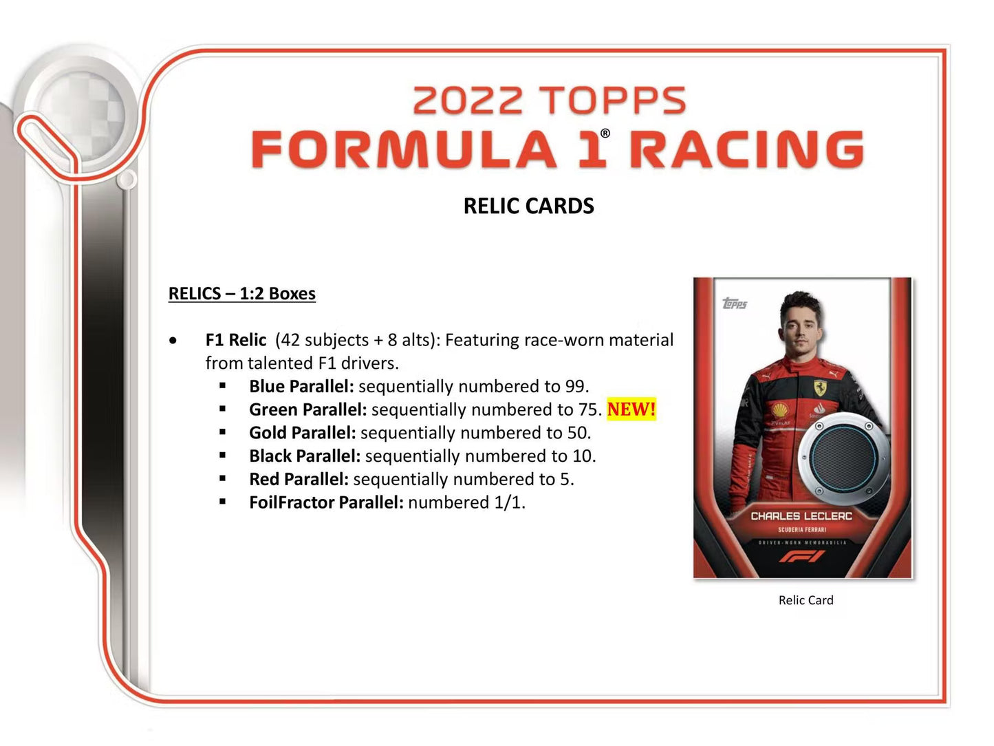 2022 Topps F1 Formula 1 Racing Hobby Box