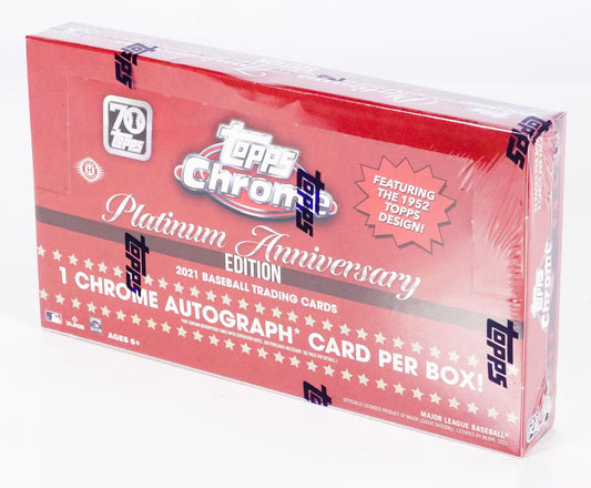 2021 Topps Chrome Platinum Anniversary Baseball Hobby Box