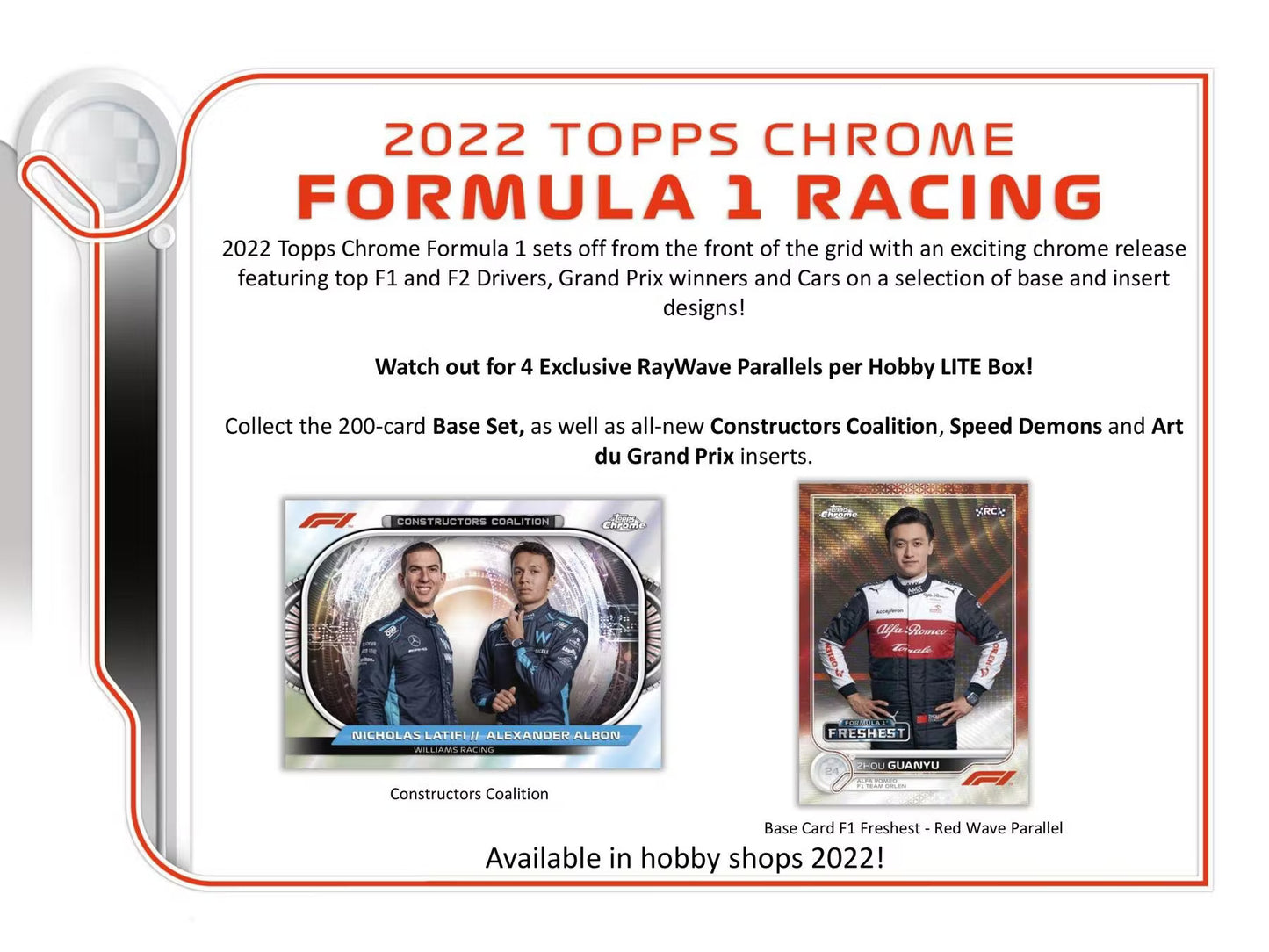 2022 Topps Chrome F1 Formula 1 Hobby Lite Box