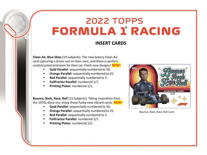 2022 Topps F1 Formula 1 Racing Hobby Box