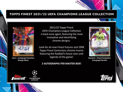 2021/22 Topps Finest UEFA Champions League Soccer Hobby Box